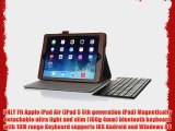 ProCase Apple iPad Air Keyboard Case - Premium Muti-angle Stand Leather Smart Cover with Ultra