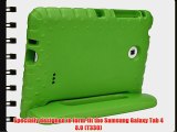 Cooper Cases(TM) Dynamo Samsung Galaxy Tab 4 8.0?(T330) Kids Case in Green (Lightweight Shock-Absorbing