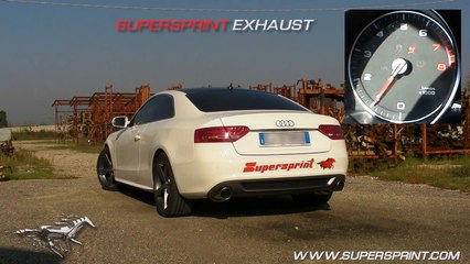 Download Video: Supersprint full exhaust for Audi A4 _ A5 2.0 TFSI - downpipe, cat, catback. Revving!