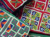 Ethnic hmong or miao embroidered textile art