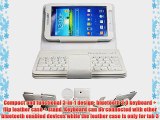 Boriyuan Samsung Galaxy Tab 3 7.0 Case with Keyboard - Ultra Slim Detachable Bluetooth Keyboard