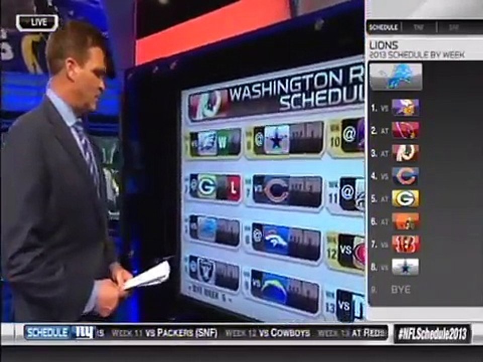 Redskins schedule  Not getting much love