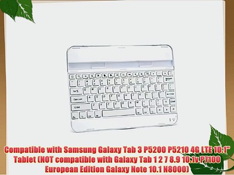 EVERSTAR? Samsung Galaxy Tab 3 10.1 Ultra Thin Wireless Bluetooth Keyboard Aluminum Alloy Keyboard