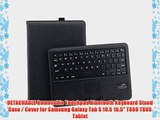 YIPBOWPT Detachable Removable Touchpad Bluetooth Keyboard Protective PU Leather Stand Case