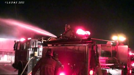 LAFD / LACountyFD / Outdoor-Structure Fire / Motorcycle Shop