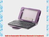 [SCIMIN] Premium 2 in 1 Folding PU Leather Case Cover with Detachable Wireless Bluetooth Keyboard