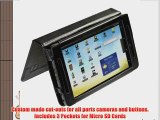 iGadgitz Black Genuine Leather Case Cover for Archos 70 Android Internet Tablet 8GB 250GB