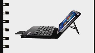 XTEK For Samsung Galaxy Tab 3 8.0 Bluetooth ABS Plastic Keyboard Kickstand Portfolio Case with