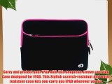 iPad Carrying Case   White Headset   Apple iPad Car Charger   Wall Charger (Black-Pink)