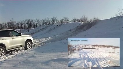 Покатухи-3. Santa Fe vs Tucson vs Prado- snow off-road