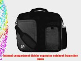 VanGoddy Pindar Sling Pro Deluxe Shoulder Messenger Carrying Bag JET DARK BLACK for Lenovo