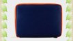 VanGoddy Irista Sleeve NAVY BLUE NEON ORANGE City PRO PU Faux Leather Pouch Cover fits ASUS