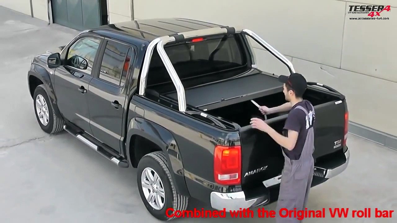 At www.accessories-4x4.com: VW Amarok accessories 2013 roller lid off road 4x4 review top gear vs