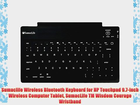 Sumaclife Wireless Bluetooth Keyboard for HP Touchpad 9.7-inch Wireless Computer Tablet SumacLife