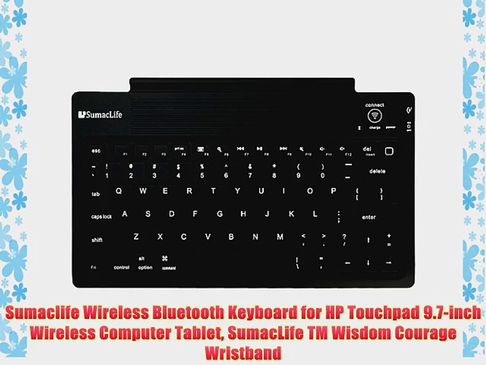 Sumaclife Wireless Bluetooth Keyboard for HP Touchpad 9.7-inch Wireless Computer Tablet SumacLife