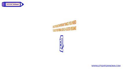 One of the most important thing you need to hook your dream job is a good resume!