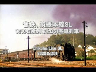 音鉄、筑豊本線SL9600石炭列車とD51客車列車