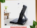 FlyStone? Bluetooth Wireless Keyboard 360 Degrees Rotate Sliding Cover Case for iPad 2/3 -