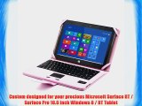 SUPERNIGHT Bluetooth Keyboard Cover Case for Microsoft Surface RT / Surface Pro 10.6 inch Windows
