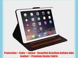 Bear Motion ? for Apple iPad Air 2 - Luxury 100% Genuine Top Layer Buffalo Hide Vintage Leather