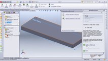 2-SolidWorks Simulation:  Study Advisor - Apply Material - Add fixture