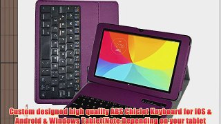 Mama Mouth 10.1 LG G PAD V700 Tablet Bluetooth Keyboard case--Coustom Design Slim Stand PU