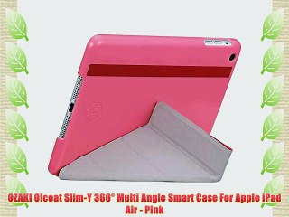OZAKI O!coat Slim-Y 360? Multi Angle Smart Case For Apple iPad Air - Pink