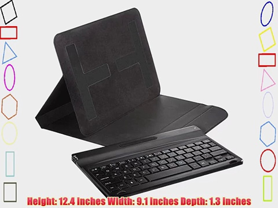 Platinum Bluetooth Folio Keyboard Case for Most 10.1 Tablets Black PT-UN10K2B - Galaxy Note