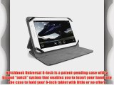 CHIL Notchbook Premium Leather Cover for Universal 8-Inch Tablets - Black (0112-0176)