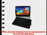 Wireless Bluetooth 3.0 Keyboard Case for Samsung Galaxy Tab 10.1 P7510 7500 Tablet (Black)