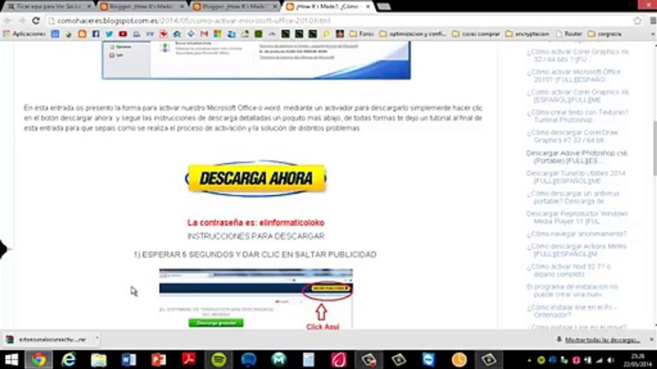¿Cómo activar Microsoft Office 2010_ [FULL][ESPAÑOL][MEGA] keygen, activador, serial