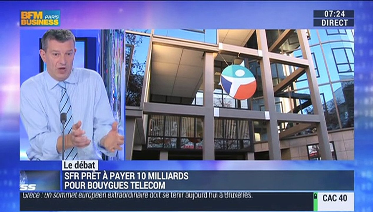 Nicolas Doze: Le rachat de Bouygues Telecom par SFR est-il opportun ? - 22/06