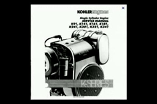 Kohler K91 K141 K161 K181 K241 K301 K321 K341 Single Cylinder Engine Service Repair|