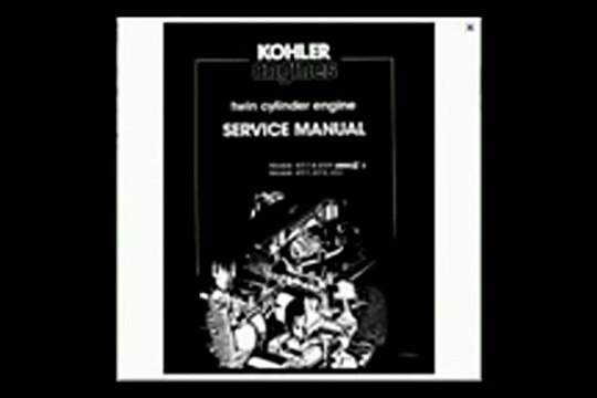 Kohler KT17, KT19 Series II & Models KT17, KT19, KT21 Twin Cylinder Engine Service|