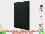 Incipio Microsoft Surface Pro 3 Folio Hilson [Zipper Folio] for Microsoft Surface Pro 3-Black