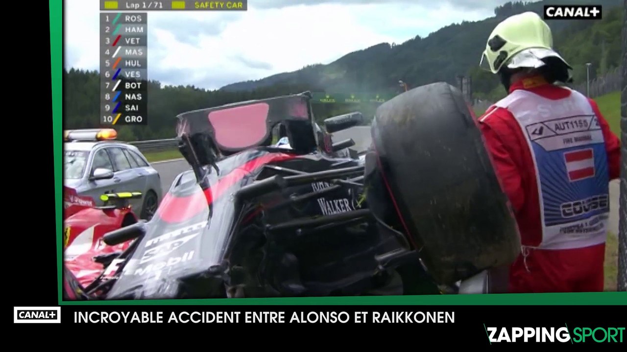 F1 – Autriche : Incroyable accident entre Alonso et Raikkonen