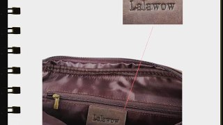 Lalawow Men Canvas Briefcase Messenger Bag Cross Body Bag With PU Leather For Samsung Galaxy