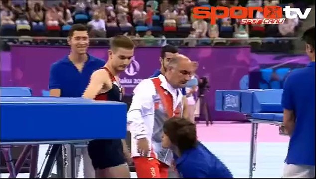 Bakü Oyunları'nda yüreklerin ağızlara geldiği an!