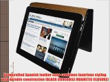 Apple iPad Piel Frama Black with Tan Inside Magnetic Leather Cover