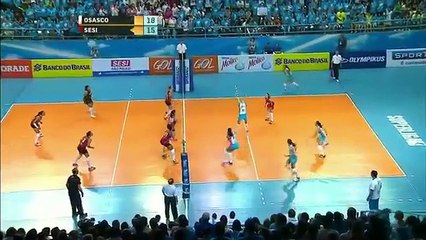 Superliga Feminina de Volei 2013/2014 (semifinal) jogo 1 - Molico Nestlé 1 x 3 Sesi SP