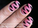 Pink Tiger nails - glitter nail polish designs animal nail art - Video Dailymotion