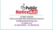 Get Book Public Notice Ads Online in Kota's Local and National Newspapers.