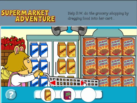 Arthur Supermarket Adventure Cartoon Animation PBS Kids Game Play Walkthrough