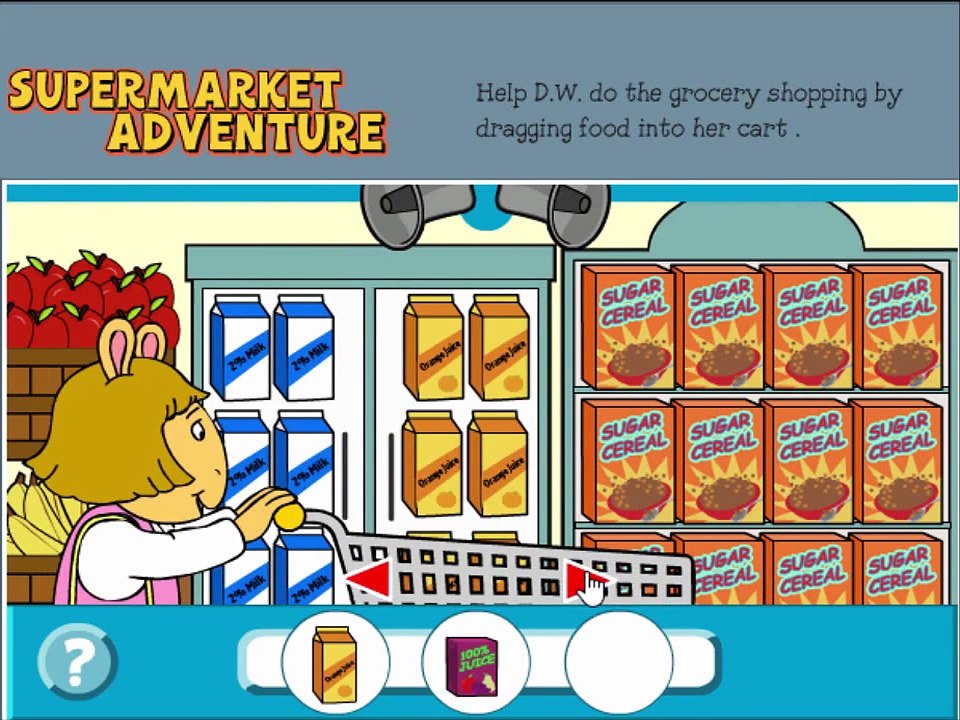 Arthur Supermarket Adventure Cartoon Animation PBS Kids Game Play Walkthrough
