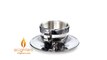 Visol 'Capuccino' Stainless Steel Double Walled Cup With Saucer