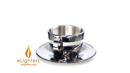 Visol 'Capuccino' Stainless Steel Double Walled Cup With Saucer