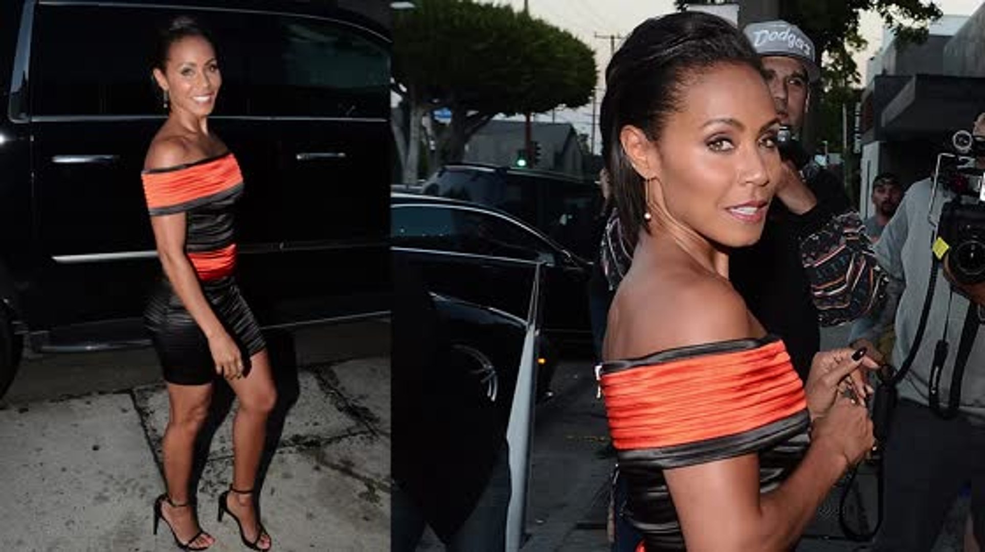 ⁣Jada Pinkett Smith muestra su figura mientras sale a cenar