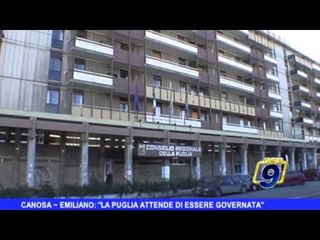 CANOSA | Emiliano: "La Puglia attende di essere governata"