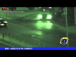 BARI | Assalto ai tir, 5 arresti