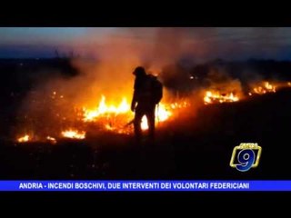 Download Video: ANDRIA | Incendi boschivi, due interventi dei volontari federiciani